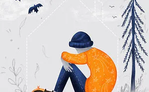 This Illustration Encourages You To Be Grateful For What You Have And To Help Those Most Vulnerable