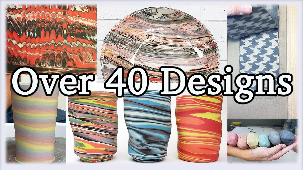 I Made Over 40 Different Designs Using Colored Porcelain