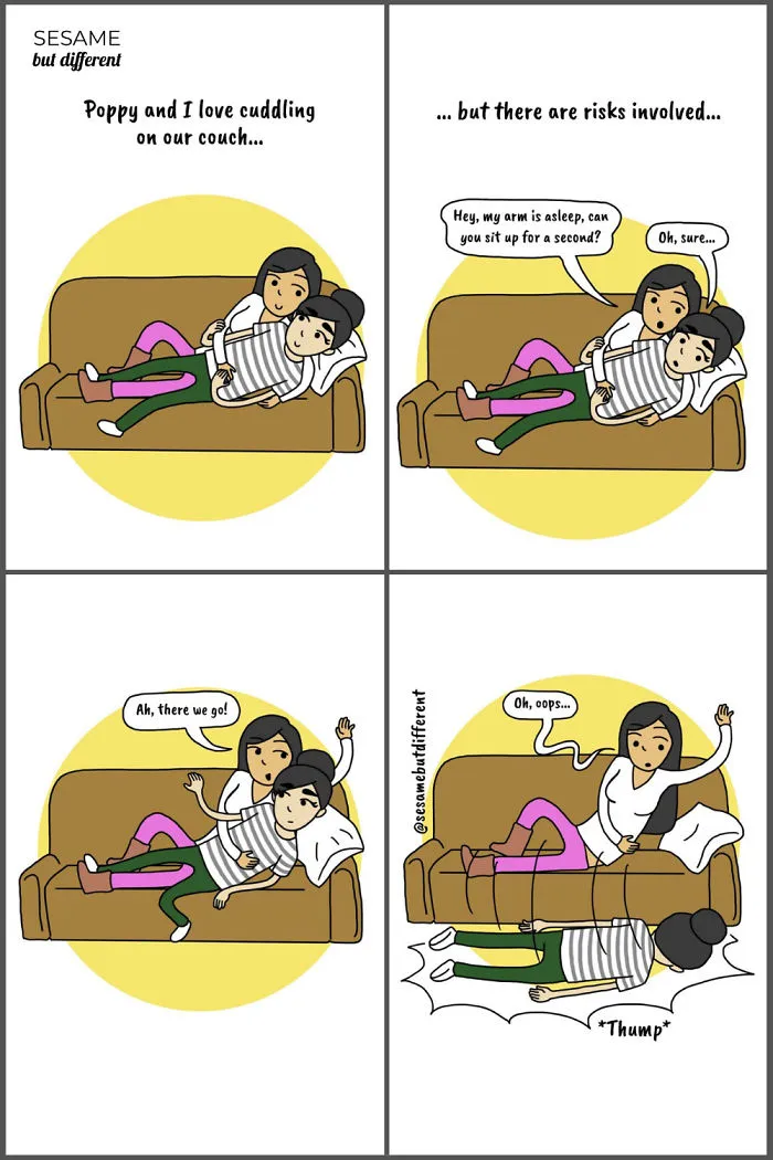 30 Cute And Heartwarming Lesbian Comics About My Relationship With My Girlfriend
