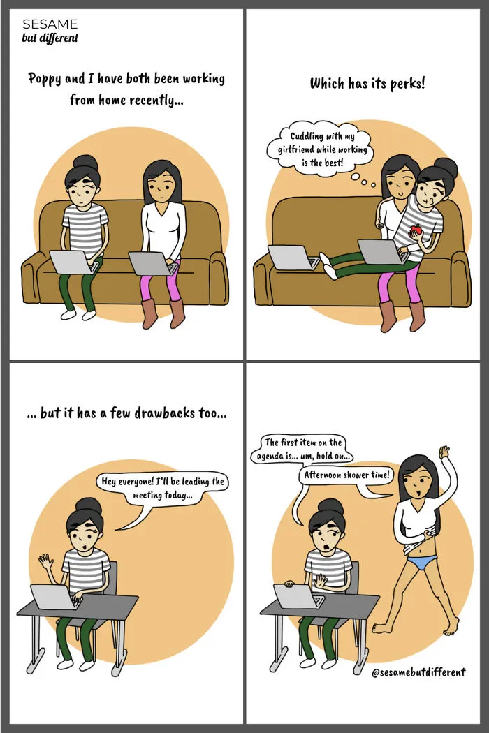 30 Cute And Heartwarming Lesbian Comics About My Relationship With My Girlfriend