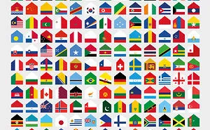 We Turned World Flags Into Houses To #stayhome
