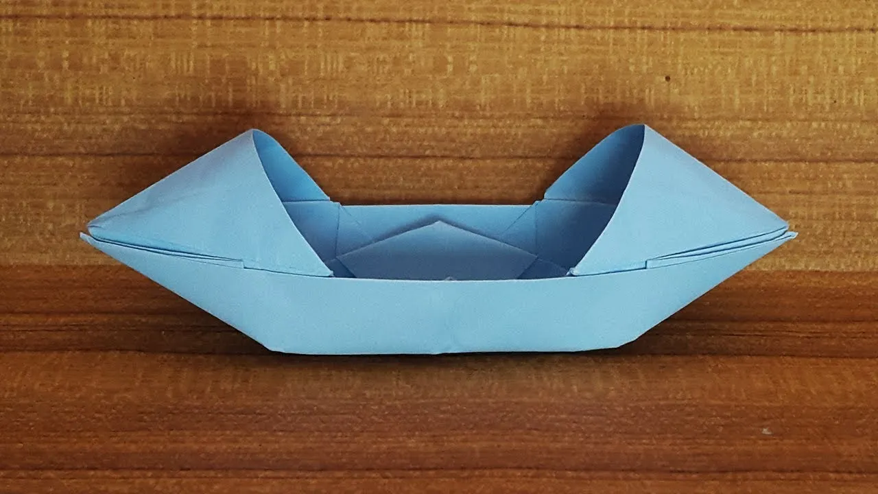 How To Make Paper Boat - Origami Boat Step By Step Tutorial - Origami Instruction