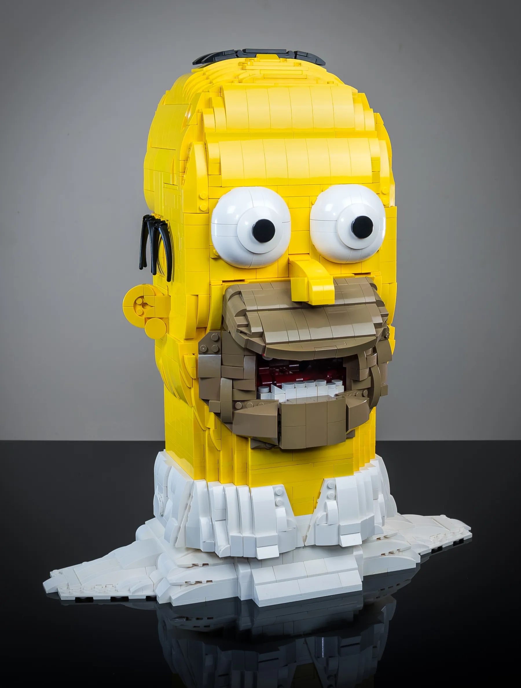 LEGO Homer Simpson Head Sculpture