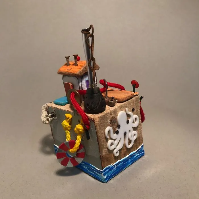 I Created These Miniatures From Beach Trash
