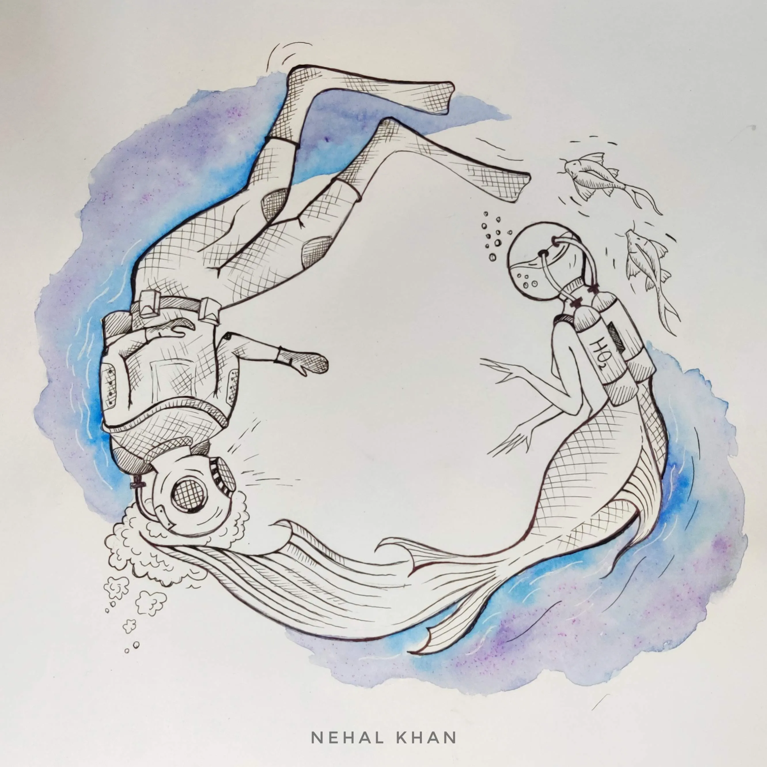 Save Our Ocean - Inktober 2019 - Nehal Khan