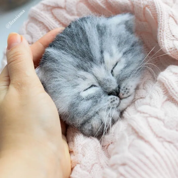 Russian Artist’s Felted Wool Animals Might Stun You With Their Cuteness (67 Pics)