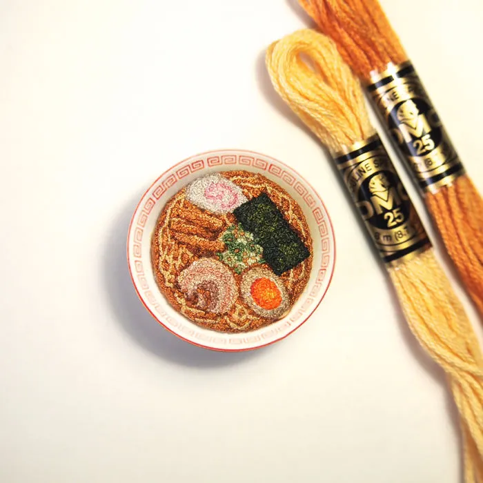 124 Realistic Food Embroidery Designs by Ipnot Might Make Your Mouth Water