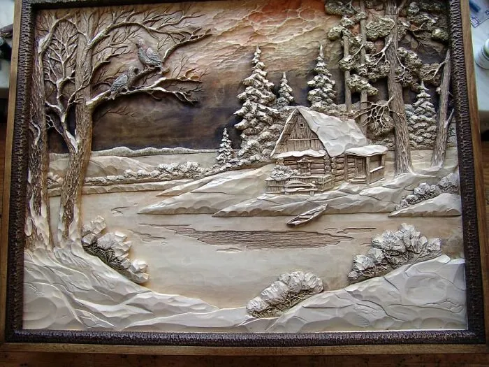 Russian Wood Carver Sculpts Incredibly Detailed Pictures (55 Pics)