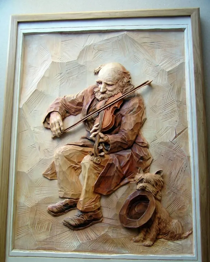 Russian Wood Carver Sculpts Incredibly Detailed Pictures (55 Pics)