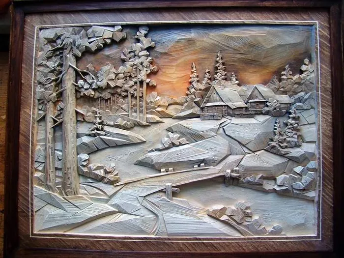Russian Wood Carver Sculpts Incredibly Detailed Pictures (55 Pics)