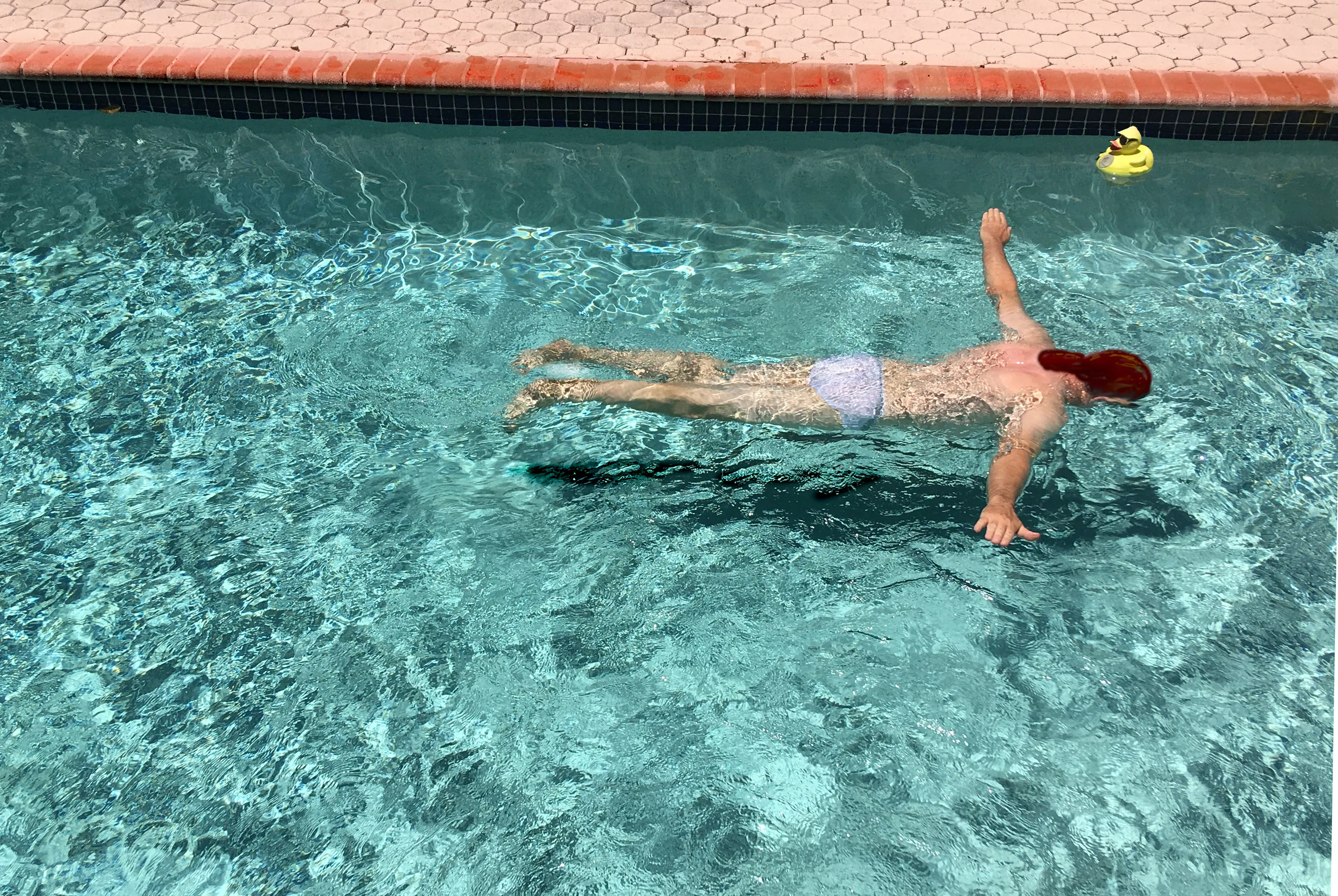 Homage To Hockney's "Pool With Swimmer"