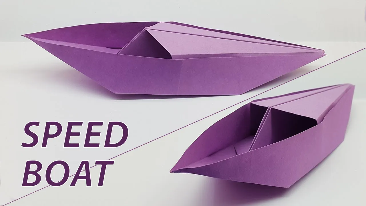 How To Make A Boat Out Of Paper | Origami Paper Boat | Origami Boat | Origami Speed Boat
