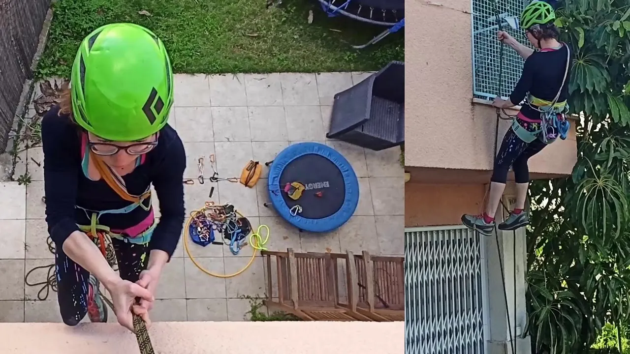 Prusik Climbing vs. House Rappelling - Quarantine Style!