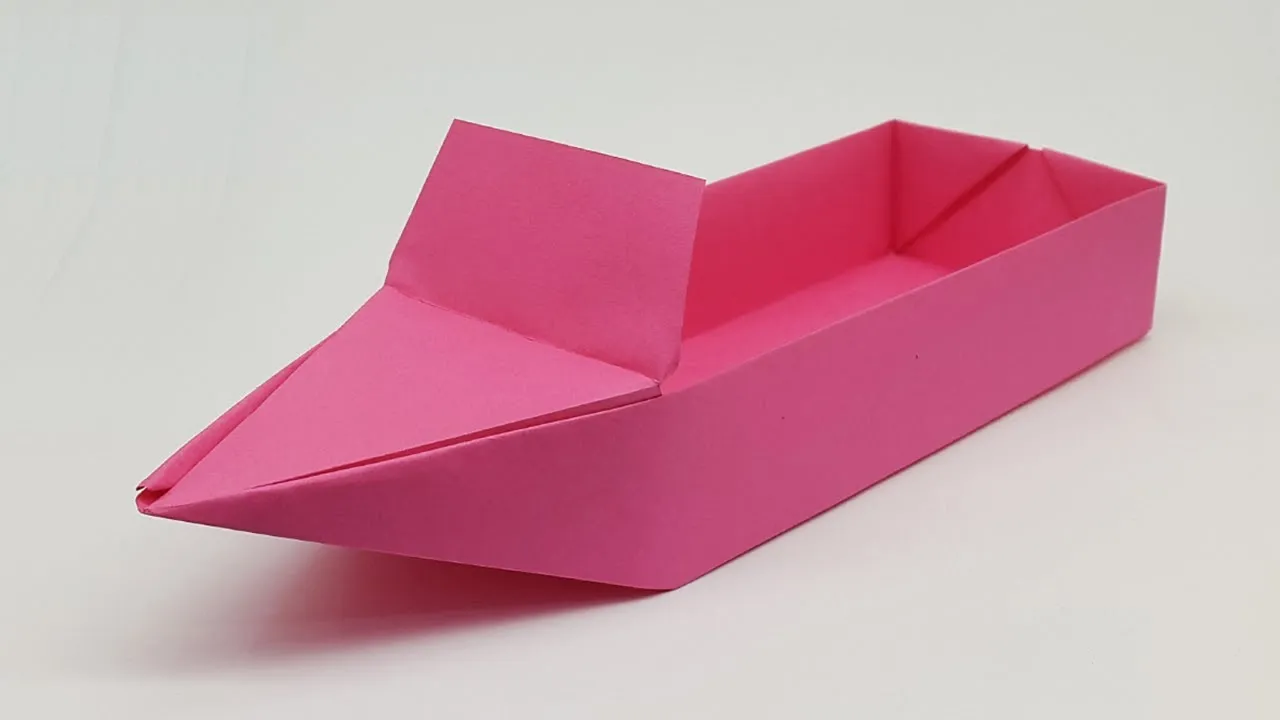 How To Make A Paper Boat That Floats | Paper Speed Boat | Origami Boat