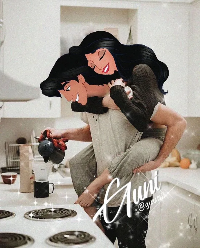 85 Pics Of What "Living Happily Ever After" Looks Like For Disney Princesses, As Imagined By Russian Artist Guni