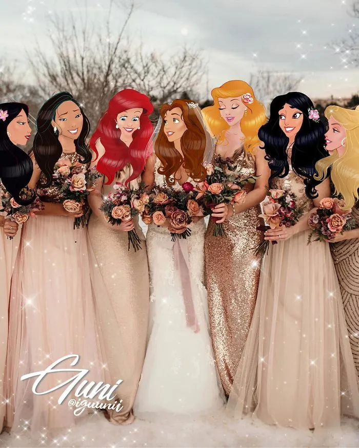 85 Pics Of What "Living Happily Ever After" Looks Like For Disney Princesses, As Imagined By Russian Artist Guni