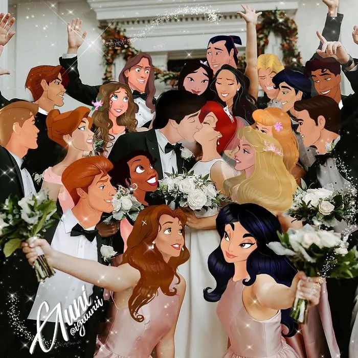 85 Pics Of What "Living Happily Ever After" Looks Like For Disney Princesses, As Imagined By Russian Artist Guni