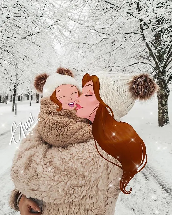 85 Pics Of What "Living Happily Ever After" Looks Like For Disney Princesses, As Imagined By Russian Artist Guni