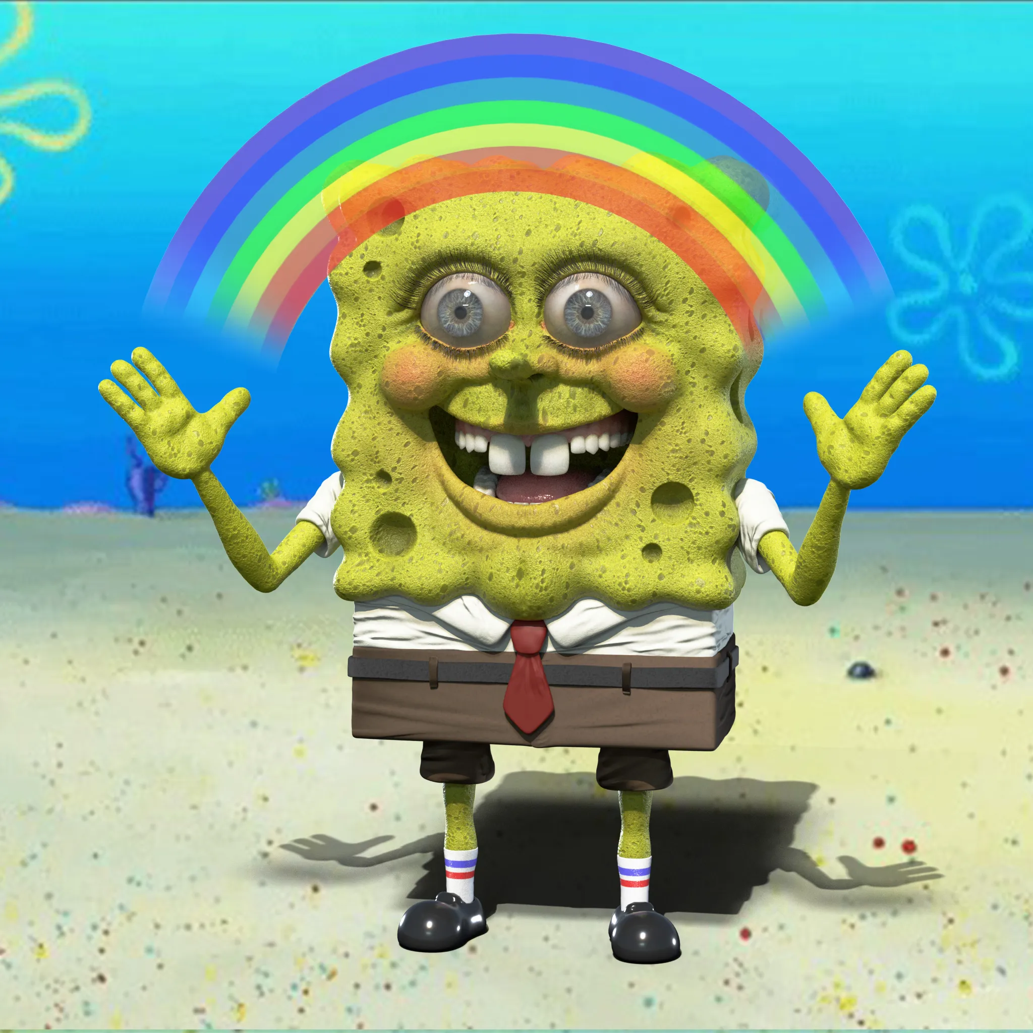 Hyper Realistic Spongebob Renders