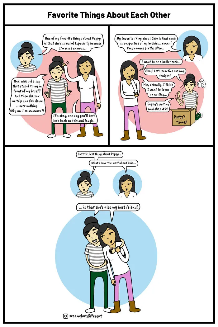 30 Cute And Heartwarming Lesbian Comics About My Relationship With My Girlfriend