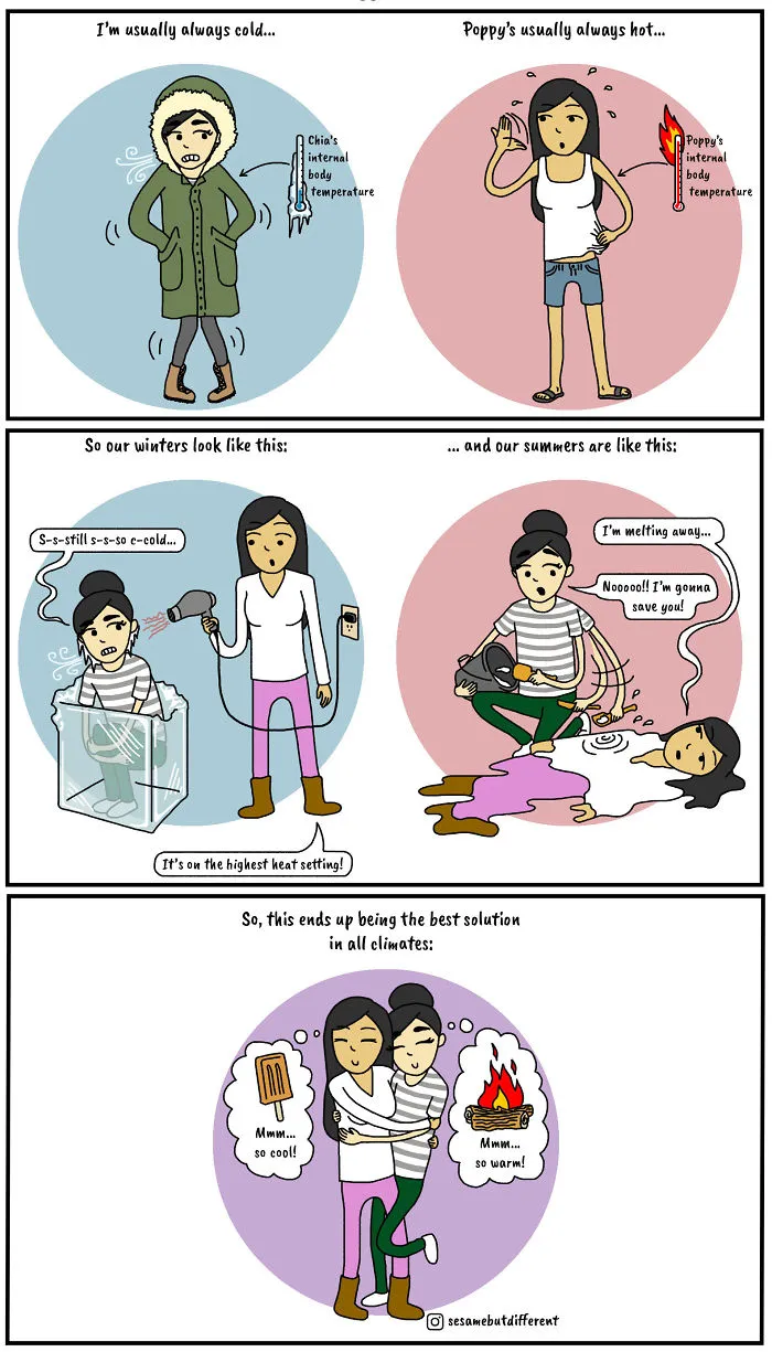 30 Cute And Heartwarming Lesbian Comics About My Relationship With My Girlfriend
