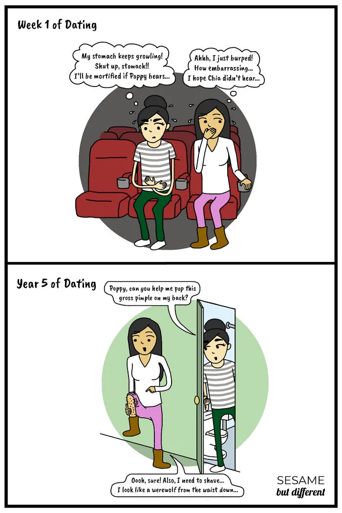 30 Cute And Heartwarming Lesbian Comics About My Relationship With My Girlfriend