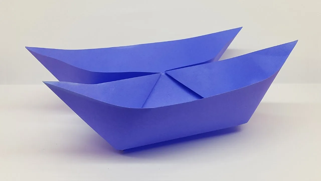 How To Make An Origami Boat - Double Hulled Boat