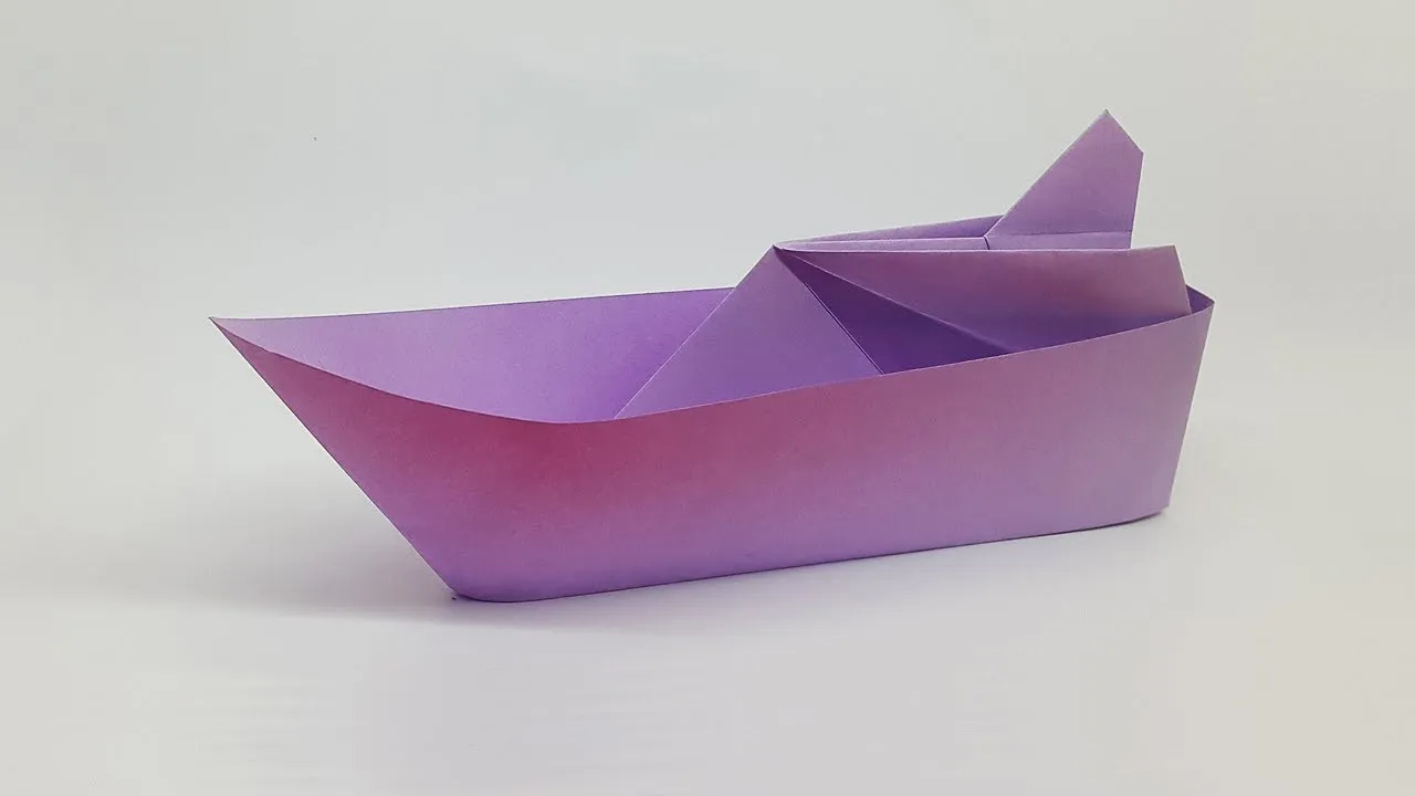 How To Make A Paper Boat | Paper Canoe Making Origami Tutorial For Kids