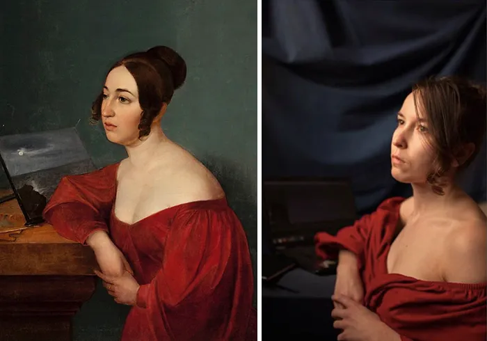 Wojciech Korneli Stattler, "Portrait of Hortensja Sobańska Née Jełowicka", 1836