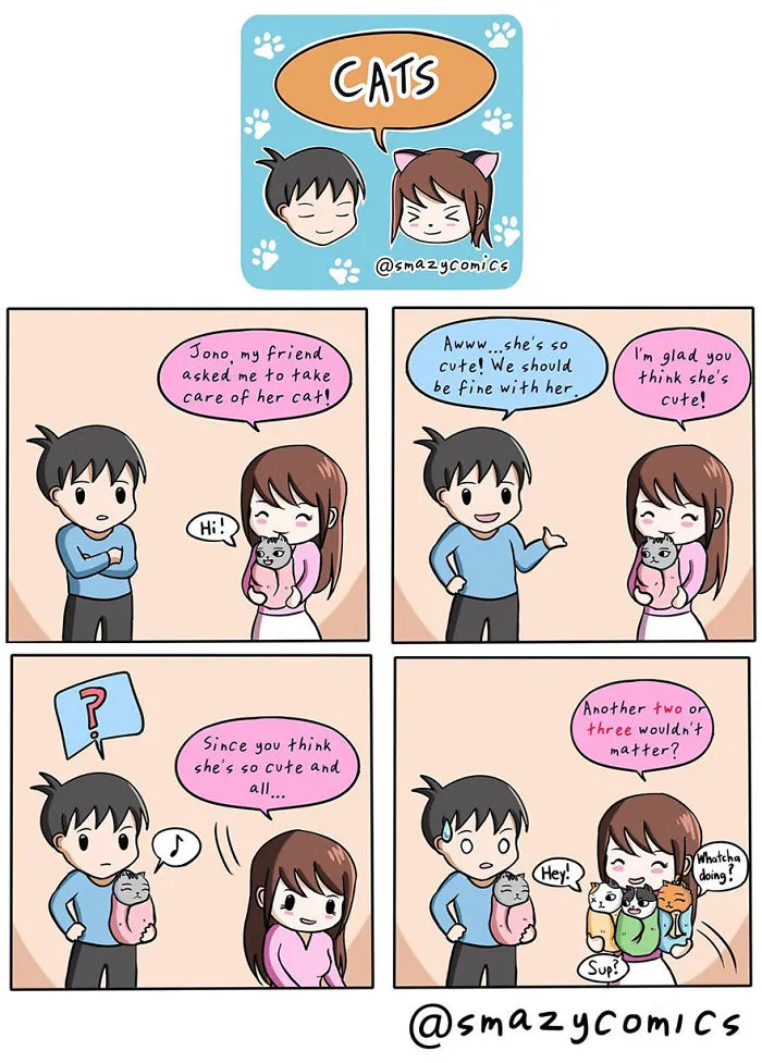 We Call Ourselves A Smazy (Smart And Lazy) Couple And Here Are Our Adventures (58 Comics)