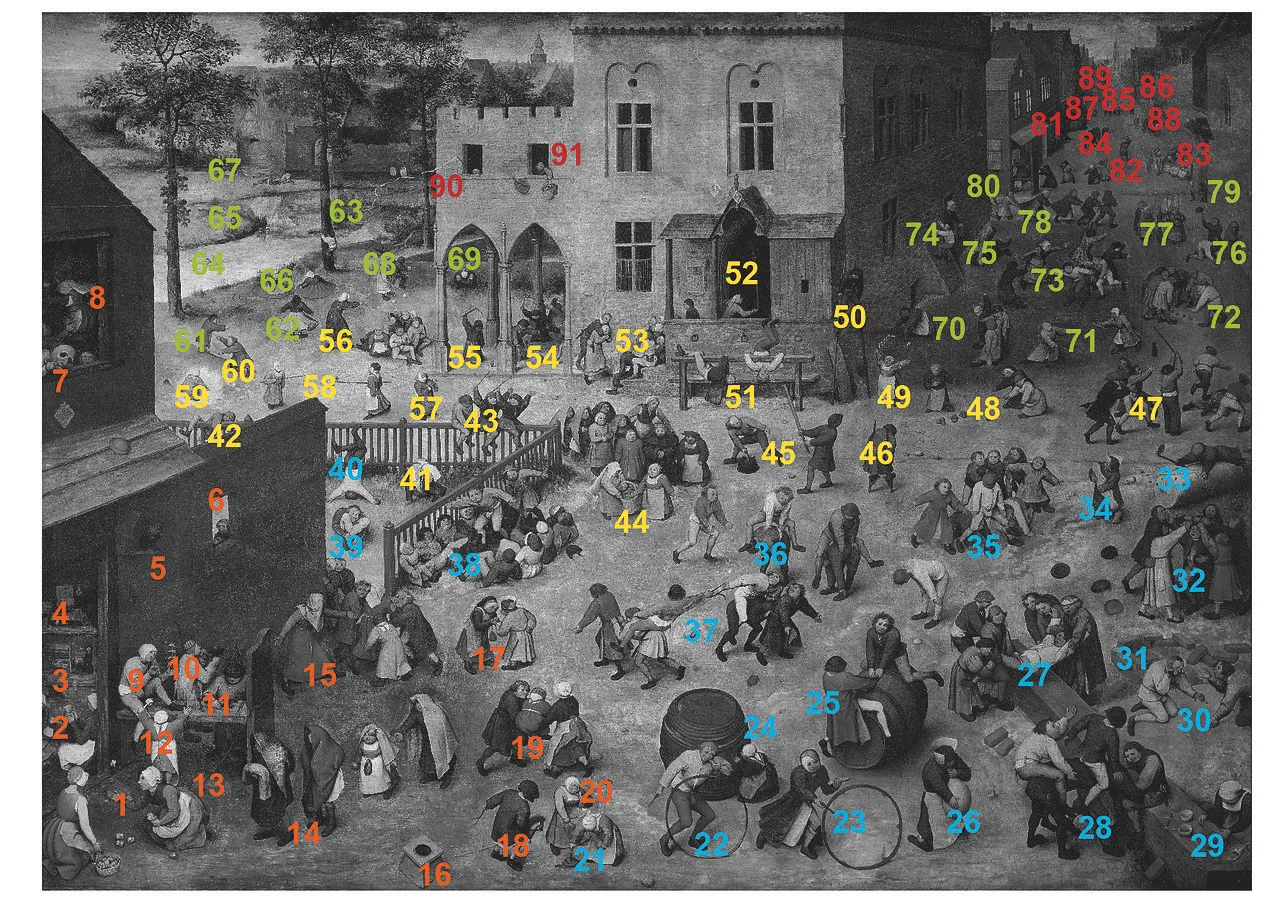 We Are Recreating "Children's Games" By Pieter Bruegel Together
