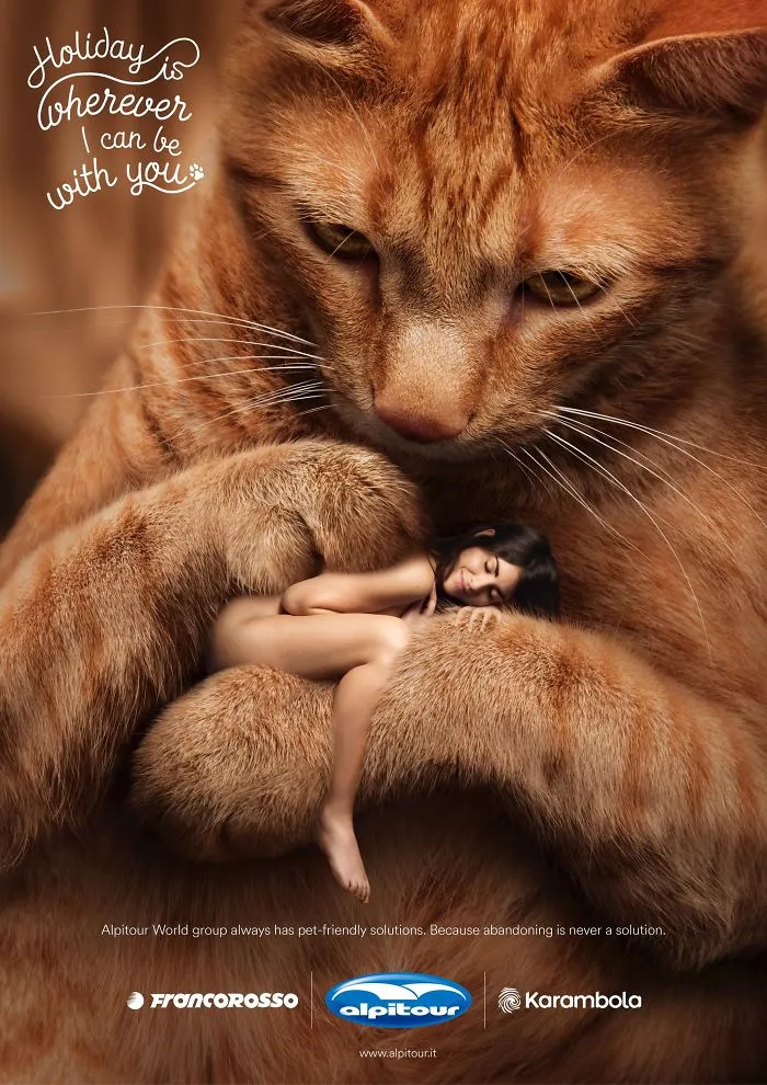 My 51 Favorite Print Ads That Use Cats In A Purrfect Way
