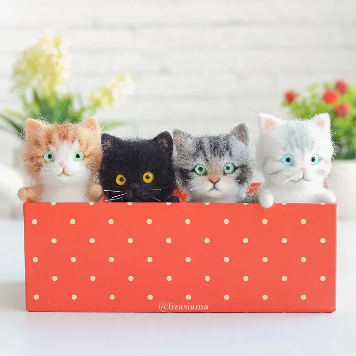 Russian Artist’s Felted Wool Animals Might Stun You With Their Cuteness (67 Pics)