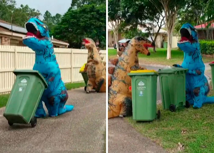 30 Australians Realize They Can Only Go Out To Take The Bins Out, Turn It Into A Special Occasion By Dressing Up In Their Best Clothes