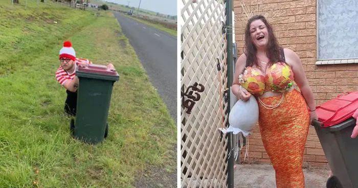 30 Australians Realize They Can Only Go Out To Take The Bins Out, Turn It Into A Special Occasion By Dressing Up In Their Best Clothes