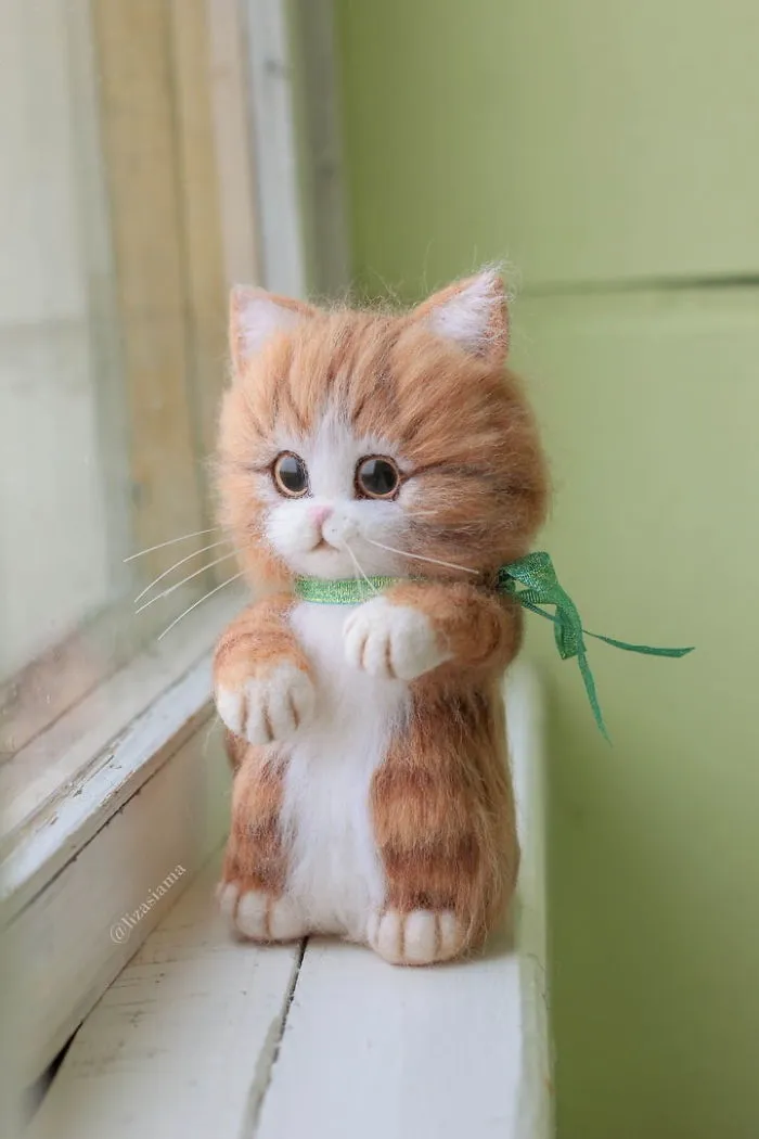 Russian Artist’s Felted Wool Animals Might Stun You With Their Cuteness (67 Pics)