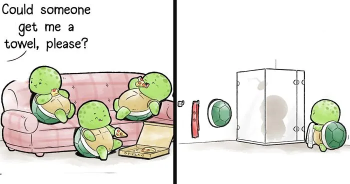 These 23 Comics About Adorable Animals Living Through Lockdown Show A Good Example For Us Humans
