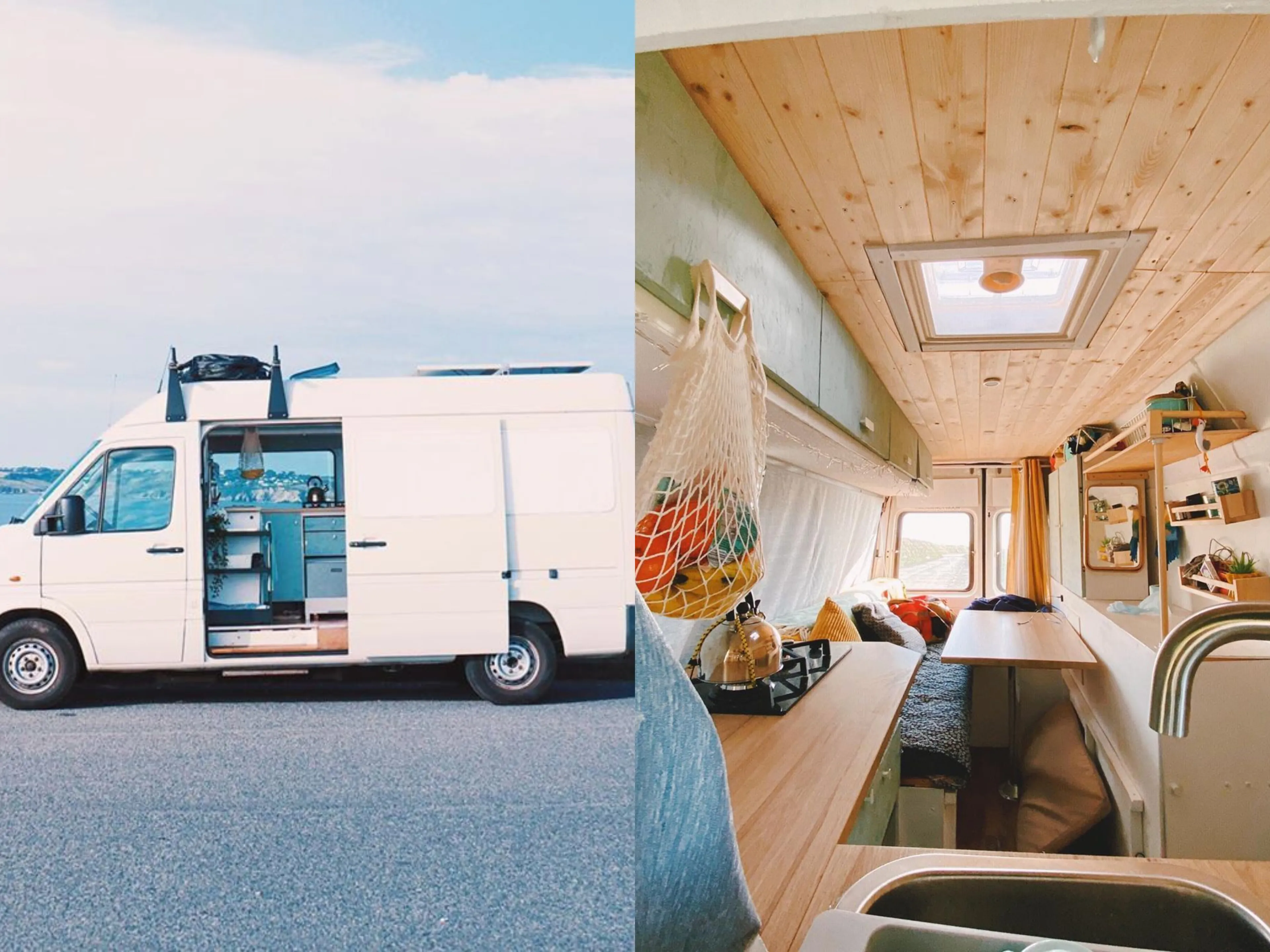 Young Couple Travel Europe In There Self Converted Vw Lt35.