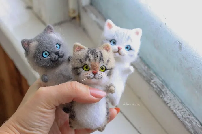 Russian Artist’s Felted Wool Animals Might Stun You With Their Cuteness (67 Pics)