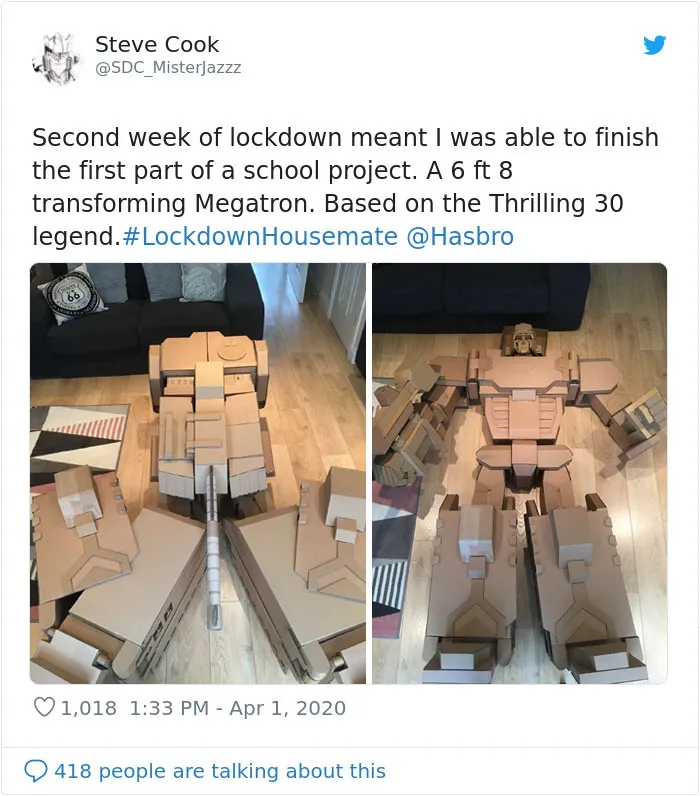 People In Quarantine Finally Have The Time For Cool Projects, And Here Are 32 Of The Most Creative Ones