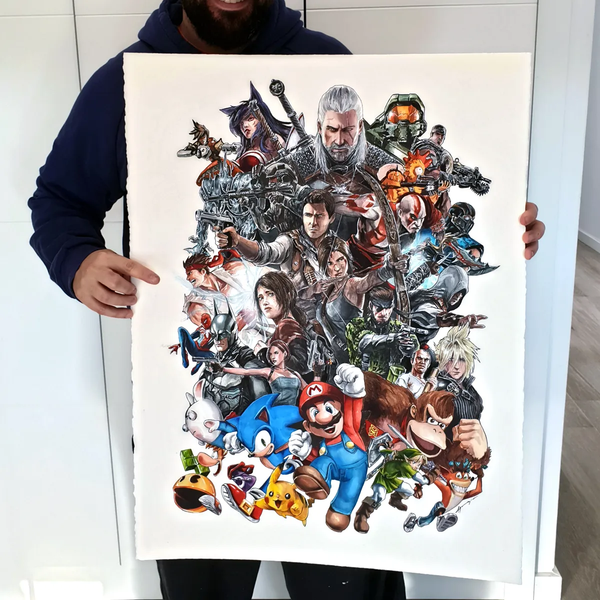 Watercolor Tribute To Videogames (100hours)