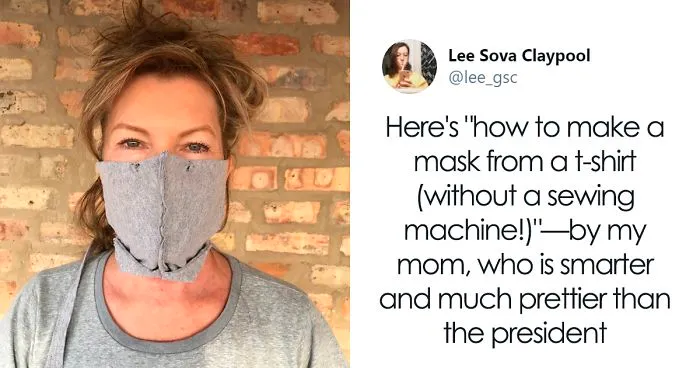 Here's A Simple Guide On How To Make A Face Mask From Old T-Shirts Without A Sewing Machine