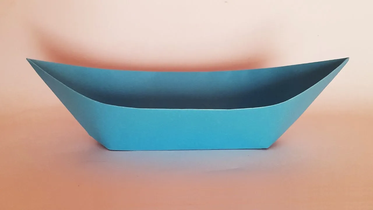 Origami Boat Making Tutorial That Floats - Paper Boat Easy Instruction For Kids