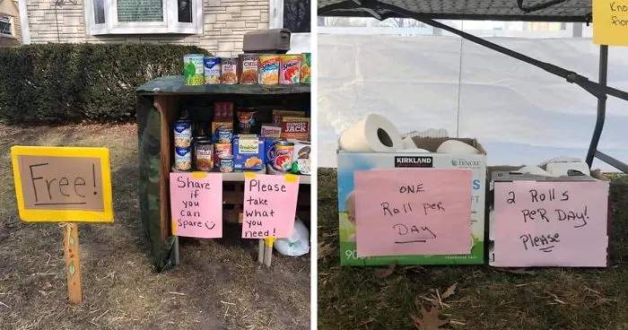 Family Sets Up A "Give And Take" Outdoor Pantry, Doesn’t Expect It To Grow So Big