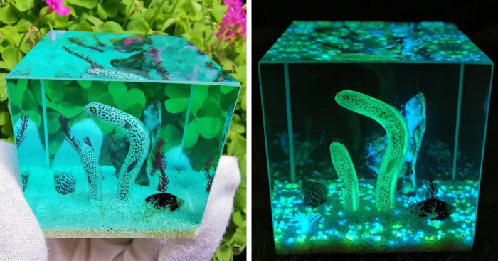 I Make Ocean Resin Dioramas