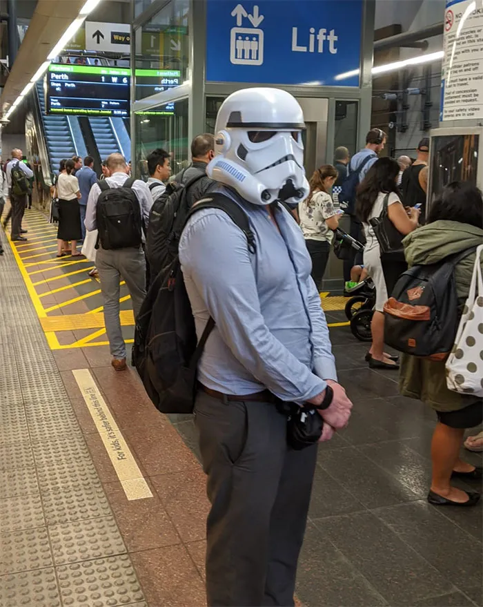 With No Face Masks On The Shelves, The Mighty Emperor Provides During These Troubling Times. In Perth, Western Australia