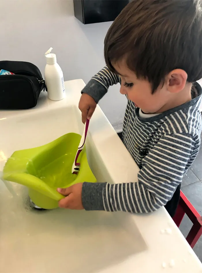 Lockdown Day 17. In Case Anyone Is Wondering How Us Parents Are Doing, This Is My 3-Year-Old Cleaning His Potty With My Toothbrush