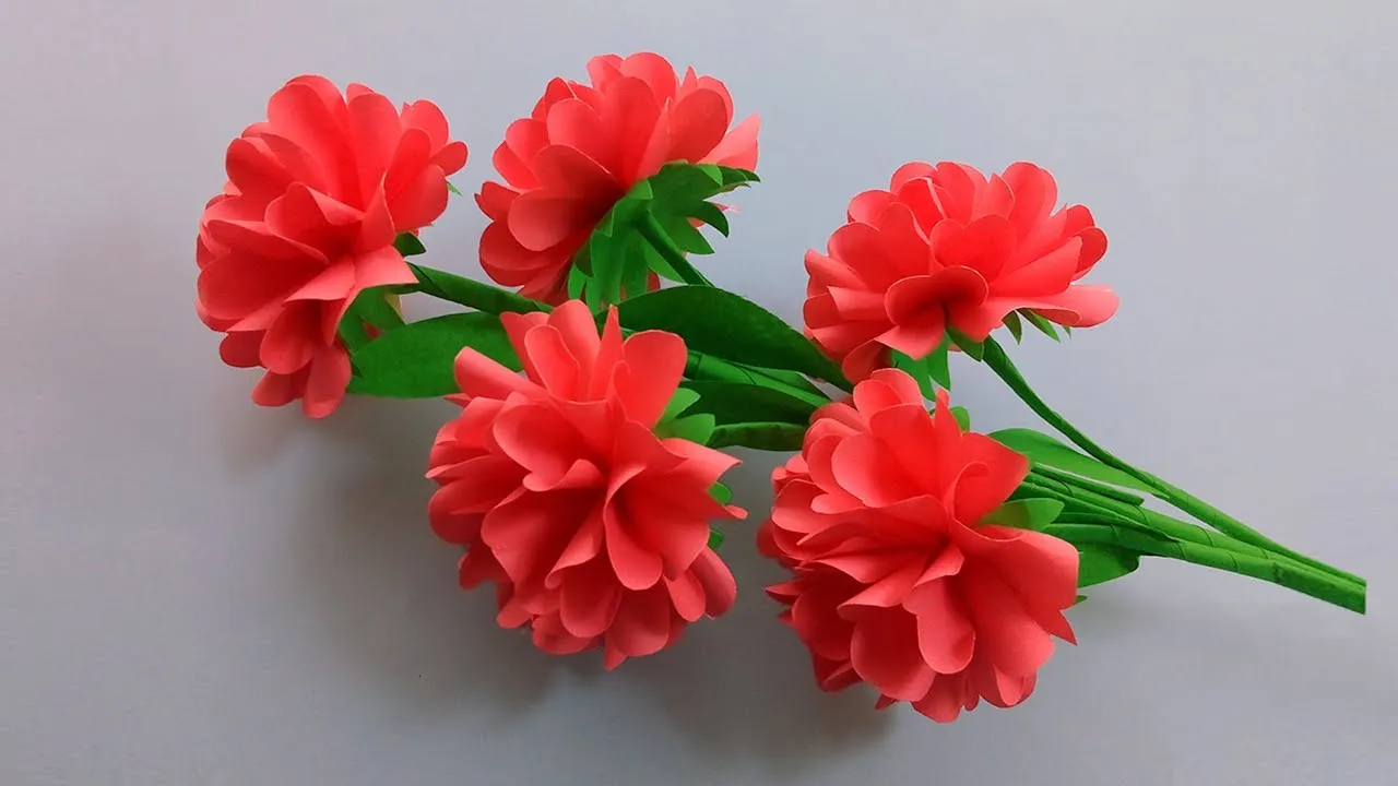 Easy And Beautiful Paper Flower Making