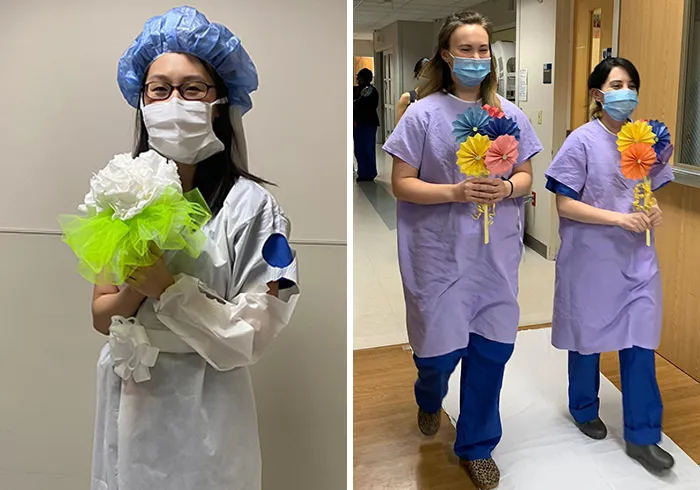 Residents Exchange Vows In Front Of Hospital Staff After Their Wedding Gets Canceled Due To Coronavirus
