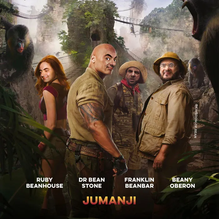 Elenco de Jumanji como Mr. Bean